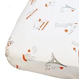 Oliver B City of Dreams Crib Sheet - Orange/Grey/White by Oliver B [並行輸入品]
