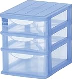 JEJ 収納ケース Fronte(フロンテ) ミニA5浅2深1段 ラベンダー (1個組)