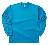 [グリマー] Tシャツ UVカット・吸汗速乾 ドライメッシュ長袖Tシャツ4.4oz [メンズ] ターコイズ M