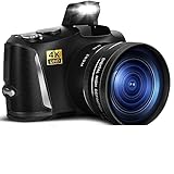 G-Anica 4K デジタルカメラ 写真/ビデオ用 オートフォーカス 16倍デジタルズーム 48MP Vlogカメラ 3インチ フリップスクリーン コンパクトカメラ 旅行用 32GB SDカード付き