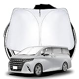 ruiya 2023新型 トヨタ アルファード40系 40ヴェルファイア 専用 サンシェード フロントガラス用 パラソル 車用サンシェード UVカット 日よけ 車中泊 折り畳み式 吸盤不要 カスタム パーツ