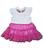 Little Me (リトルミー) ベビー ガールズ チュチュ スカート付き ドレス ロンパース (ピンク ホワイト) Baby Girls' Tutu Popovers (PINK PRINT) (