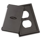 LectraLock - Baby Safety Electrical Outlet Cover - Duplex Style (single screw type) - Flat Cover by 