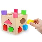 豚宝 パズルボックス おどものおもちゃ 知育積み木 13穴の知力ボックス 4ペースを勉強しましょ