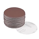 uxcell サンディングディスク 紙やすり サンドペーパー 外径100mm 2000グリット 50枚入