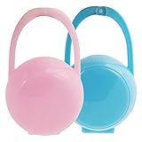 Lovoski 2個　ベビー　携帯　おしゃぶり　乳首ケース　おしゃぶりホルダー　保護ボックス