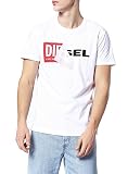 [ディーゼル] メンズ Tシャツ Wロゴ 00S02X0091B XL ホワイト 100