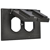 マスター電気技術者1 C-dh-al-br Weatherproof水平シングルギャングフリップカバー