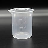 LIKEME 200mL容量測量カップ　目安目盛付　プラスチックメジャーカップ ビーカー 耐熱性　測定カップ 液体測定カップ 200ml 2個入り