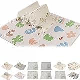 プレイマット 折りたたみ シームレス 2cm 厚手 180*200cm コンパクト収納 子ども防音 防水 抗菌 プレイマット クッションマット お昼寝 リバーシブル 極厚 大判 春夏秋冬 おしゃれ