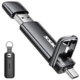 SSK 256GB SSD USB Cスティック 最大1000MB/秒 高速サムドライブ デュアルドライブ Type-C + USB A 3.2 Gen 2 外付けソリッドステートドライブ USBメモリースティック iPhone 15/PS4/Android携帯電話/タブレット/Windows/Mac用