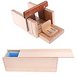 Kesoto 木製　DIY　石鹸カッター　スライサー　調整可能　切断　約27×13×9cm　