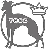 14色 愛犬名 or 犬種名入り イタリアングレイハウンド ステッカー DOG ON BOARD【DOG IN CAR 愛犬 ワンコ 名入れ ネーム イタグレ イタリアングレーハウンド カーサイン】 