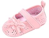C-Princess ベビー シューズ ファーストシューズ サンダル スリッポン 幼児 赤ちゃん靴 キッズ 女の子 透かし リボン 可愛い 滑り止め ピンク 13cm