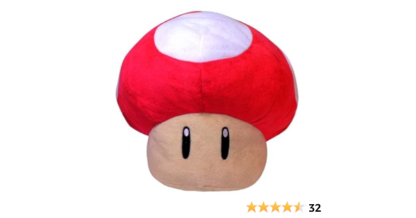 最初の 日本で入手不可 困難な商品をラインナップ みんなが笑顔に スーパーマリオ 特大サイズぬいぐるみ スーパーキノコ 赤 おもちゃ Chatr Af