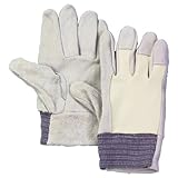 ウイングエース　床革手袋　甲メリヤス　フリーサイズ　No.40