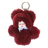 Dollandふわふわかわいい赤ちゃん人形キーリングPlush Fauxファーキーチェーンバッグペンダント装飾おもちゃギフト As description 36