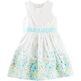 OSHKOSH(オシュコシュ) フローラルボーダープリントドレス アイボリー ワンピース 6歳【並行輸入】