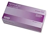Medline CAR1062 Spruce Non-Sterile Powder-Free Latex Exam Gloves, 9.5 Length, Medium, Beige (Pack of