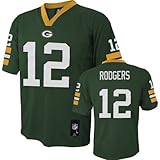 グリーンベイ・パッカーズアーロン・ロジャース緑Youth NFLジャージ
