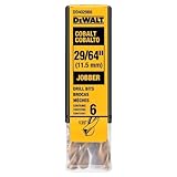DEWALT DD4029B6 29/64-Inch Cobalt Jobber Length Drill Bit [並行輸入品]