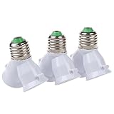 SODIAL(R) 3ｘランプソケットアダプター　E27　2xE27出力拡張　2スプリッタコンバータ