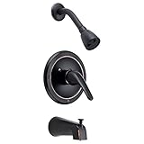 Designers Impressions 652258 Oil Rubbed Bronze Tub Shower Combo Faucet - Single Handle Mixer Design 