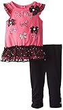 Young Hearts Baby-Boys Newborn 2 Piece Hologram Dot Tulle Pant Set Pink 6-9 Months [並行輸入品]