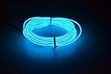 ELワイヤー 電池式 EL直径2.3mm 長さ5m （全10色） 電池BOXセット 【EL ネオンワイヤー EL照明 ELファイバー 光る衣装】 (ブルー)