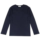[韓国子供服] ハイクオリティ 長袖Tシャツ [キッズ] (100cm, 藍色（あいいろ）) [並行輸入品]