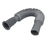 uxcell シンク バシン 水 排水パイプ チュービング キッチン ウォッシュ プラスチック フレキシブル 引き込み式 グレー