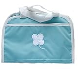 ノーブランド品 お尻拭きポーチ お尻ふきバッグ ポーチ ポリエステル製 水や汚れにも強い 日本製 おしり拭き ウエットシート ウエットティッシュ 出産祝い ギフト ベビー用品 (ブルー)