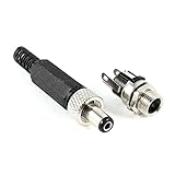 5.5 mmx2.1 mmオスDC電源ソケットパネルマウントメスコネクタ 20 Pcs SO000X1