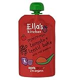 Ella's Kitchen Mmmm Tomatoes and Lentil Bake with Red Peppers from 6 months- 120g (Pack of 2) - 6 Mo