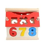 建物ブロック、yamally _ 9r Kid木製デジタル家教育知的玩具