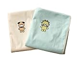 ベビーサイズ「プリント防水シーツ 2枚組」【IT】サイズ：70×120cm ブルー(#9891655) 男の子用