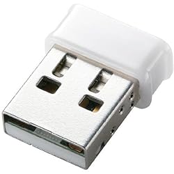 Logitec USB2.0対応150Mbps小型無線LANアダプタ ホワイト LAN-W150N/U2WH