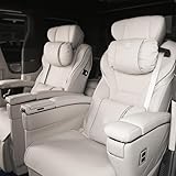 アルファード 専用 車用品 腰痛 ヘッドレスト 背もたれクッション アルファード 40系 30系 20系 適用 カスタム アクセサリー 内装パーツ 車 ネックピロー 長時間運転 柔らかい 快適な腰クッション 車 便利グッズ カー用品 2個セット 刺繍ロゴ (ホワイト, ALPHARD)