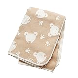 日本製 オーガニックコットン ふんわり綿毛布プチケット くま レルシエンテ RELUCIENTE