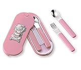シルバータッチUSAベビー用具セットスターリングシルバー女の赤ちゃん、ピンク