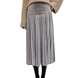 Jocolate(ジョコレート) マタニティ スカート マキシ プリーツスカート マタニティスカート 秋冬 オフィス 妊婦服 産前 産後 通勤服 マタニティウェア ベルベット