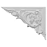 Ekena Millwork SB08X06FL-L 8 5/8-Inch W by 6 1/4-Inch H by 5/8-Inch D Flower Stair Bracket, Left [並行