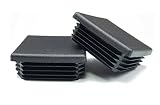 OGC (12パック) – 2 3 /8ブラック正方形でプラスチックプラグのためのチューブ2 – 3 /8インチキャップカバーチューブ挿入椅子Glide Finishingプラグ