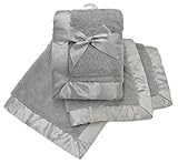 American Baby Company Sherpa Receiving Blanket, Gray by American Baby Company [並行輸入品]