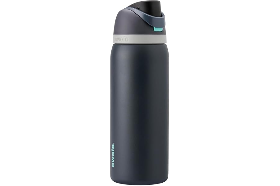 Owala FreeSip Insulated Water Bottle - 946ml (32oz) Foggy Tide | Reusable, Leak Proof, BPA Free | Double Walled Stainless Ste