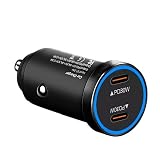 NEFUSI シガーソケット車載充電器 超急速充電 合計60W PD30W&PD30W 車載充電器 USB TYPE-C 2ポート 小型 12V/24V 車用