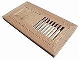WELLAND® 2 Inch X 12 Inch Red Oak Hardwood Vent Floor Register flush mount Unfinished [並行輸入品]