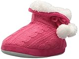 Stride Rite ユニセックス・キッズ Charlotte Cable Cozy Boot Slipper カラー: ピンク