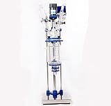 1L Chemical lab Jacketed Glass Reactor Vessel with digital display 110V or 220V