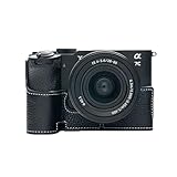 QIYAONUOボディーハーフケース Sony A7C ii A7CR A7C2専用 カメラケース ボディケース バッテリーの交換でき 三脚ネジ穴付き (ブラック)